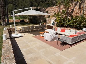 luxe parasol, parasol, caravita, warema, livinglux, lichte parasol